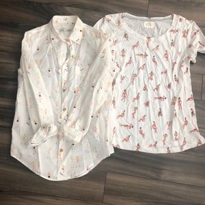 Never worn Anthropologie shirts